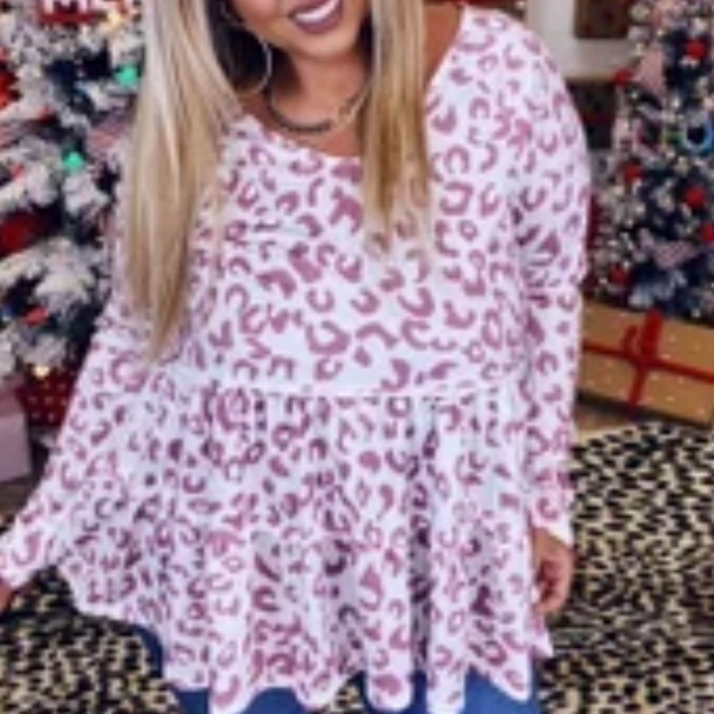 Animal Print Long Sleeve Top/Tunic 😍
